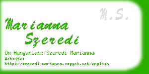 marianna szeredi business card